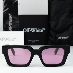 Off-White Men Sunglasses Black Pink Square OERI008 VIRGIL 1030 NEW AUTHENTIC